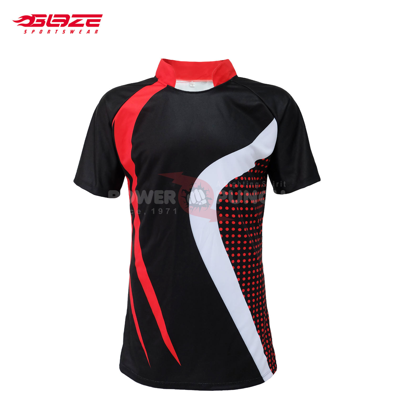 Power Punch Wholesale Customized Rugby Jersey Hot Sale Sublimated Rugby Football Uniform - Angle 4