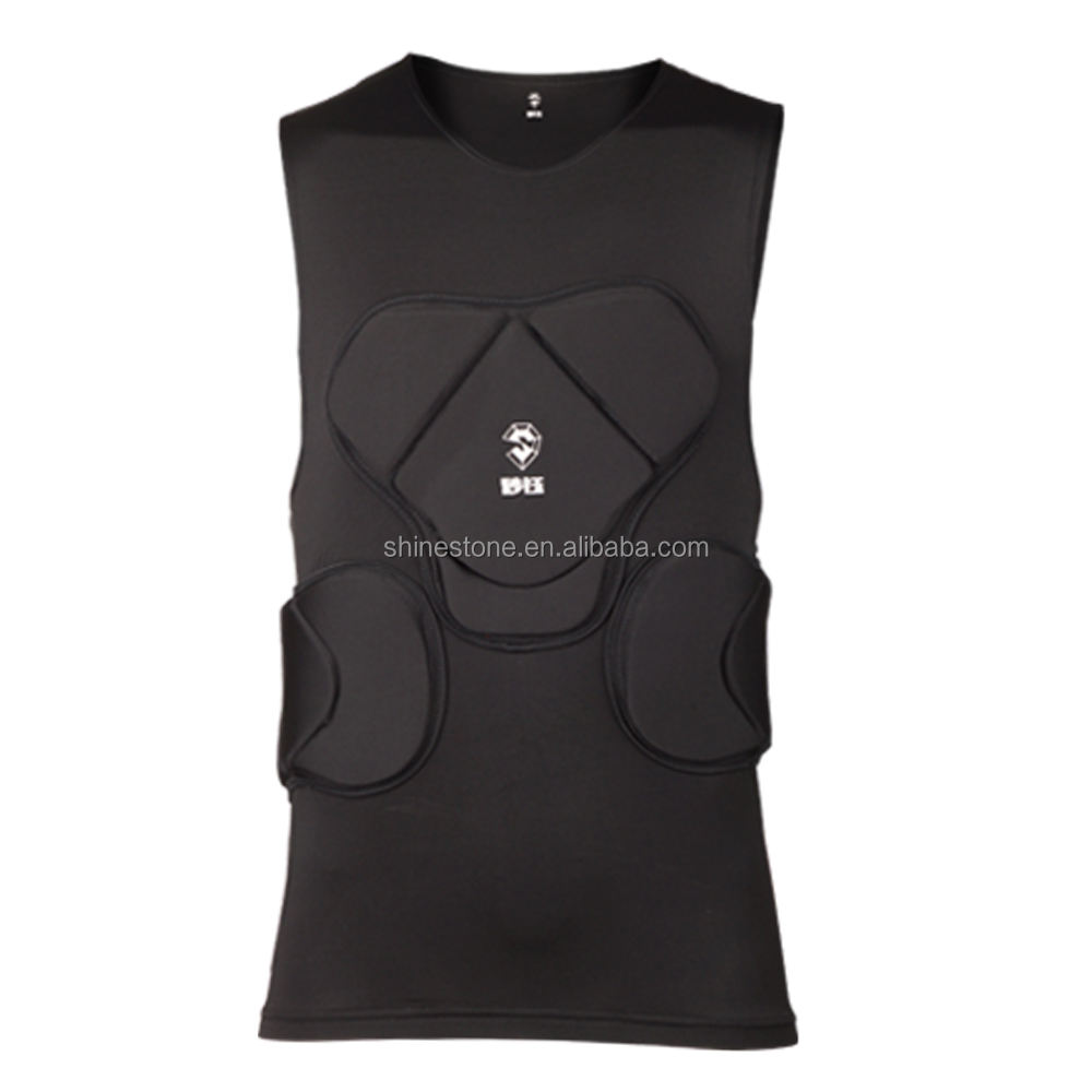 Power Punch Price High Quality Goalkeeper Vest With Protective Pads Goalkeeper Uniform | Custom - Angle 2