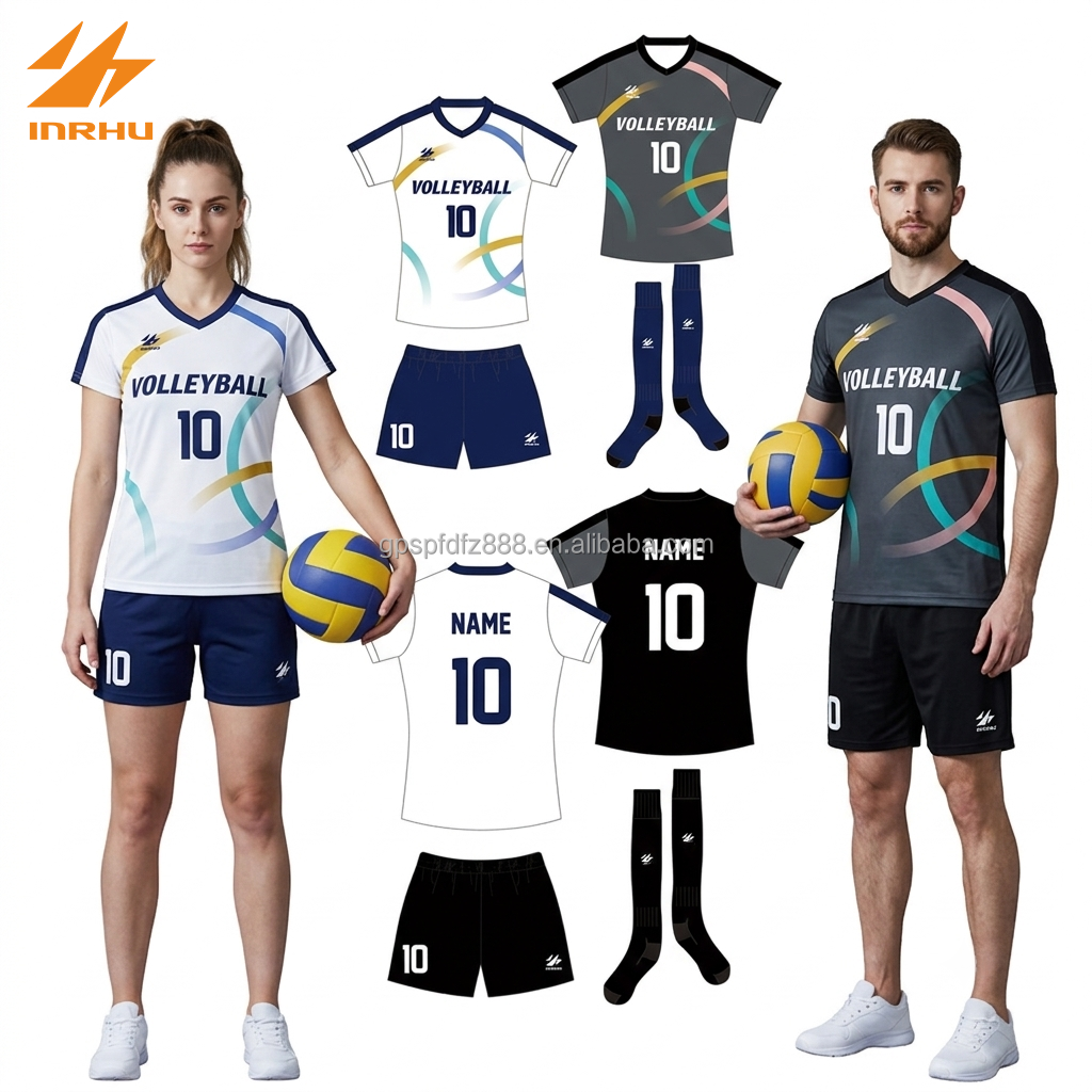 Power Punch Factory Supply Custom Volleyball Jersey Quick-Dry Polyester Volleyball Uniform Unis