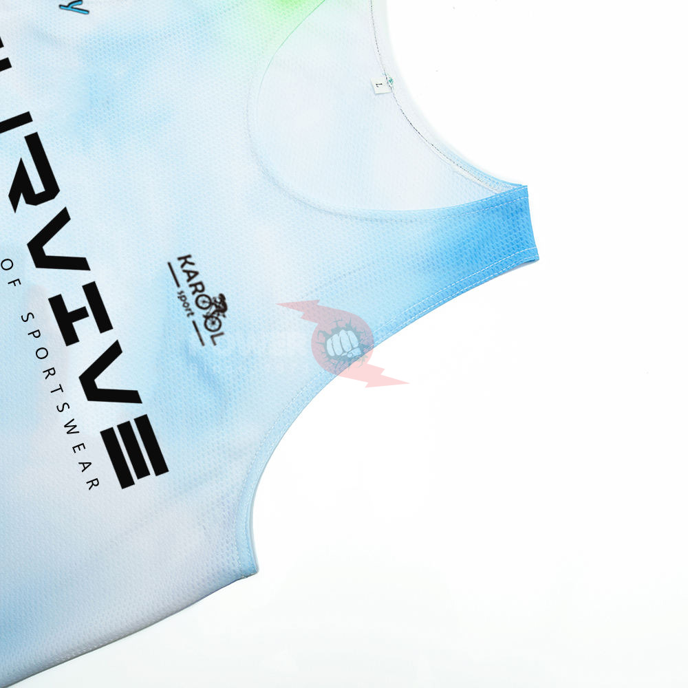 Power Punch Wholesale Running Singlet Custom Comfortable Running Singlet Outdoor Sports Wholesa - Angle 5