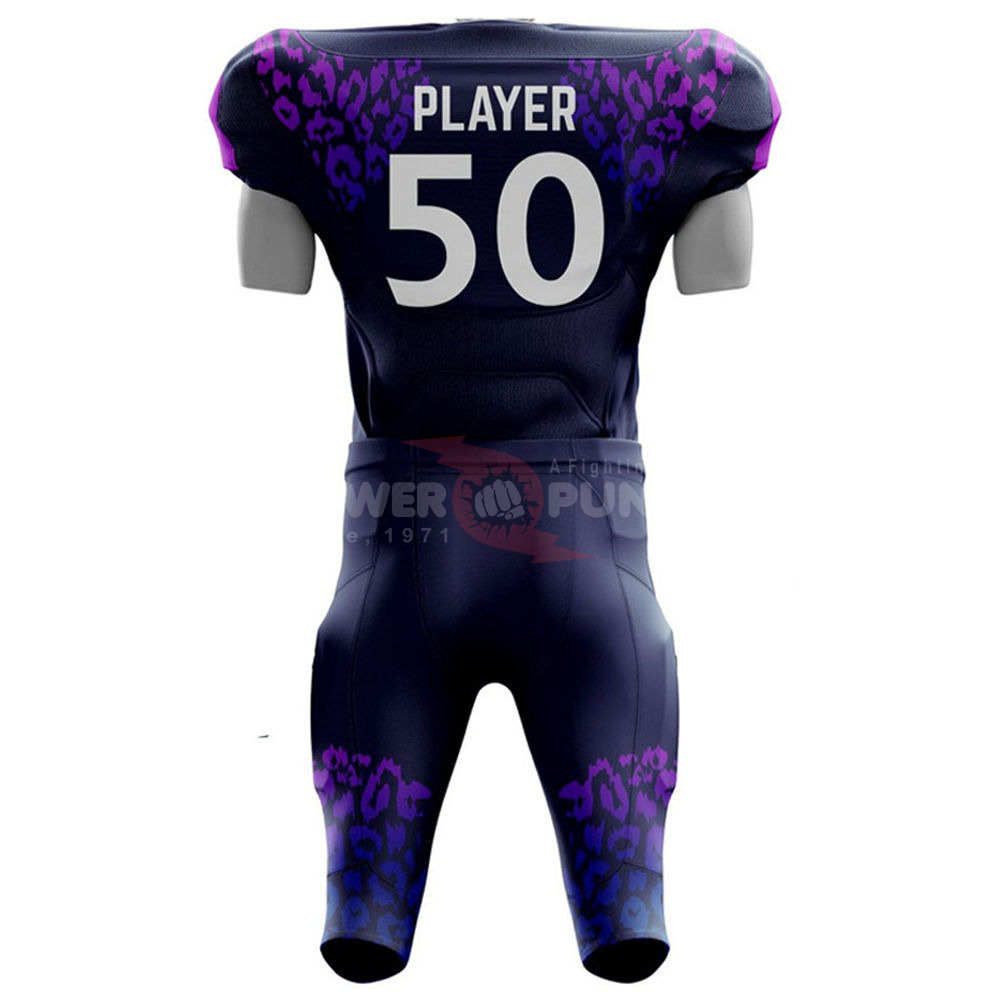 Power Punch Best Quality Breathable Material Unisex American Football Uniforms New Arrival Summ - Angle 3