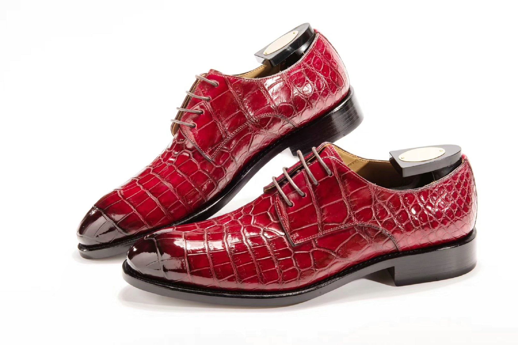 Power Punch Goodyear Welt Custom Design Shoes Men Match crocodile Leather Jacket and Angle 2