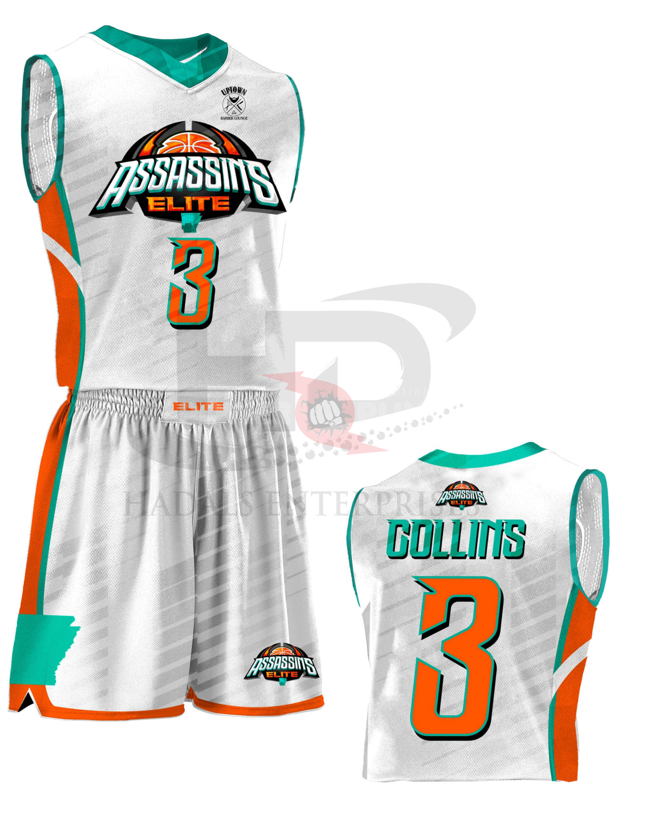Power Punch Low MOQ Custom Basketball Uniforms Set Sports Wear Basketball Uniform Breathable Ba - Angle 4