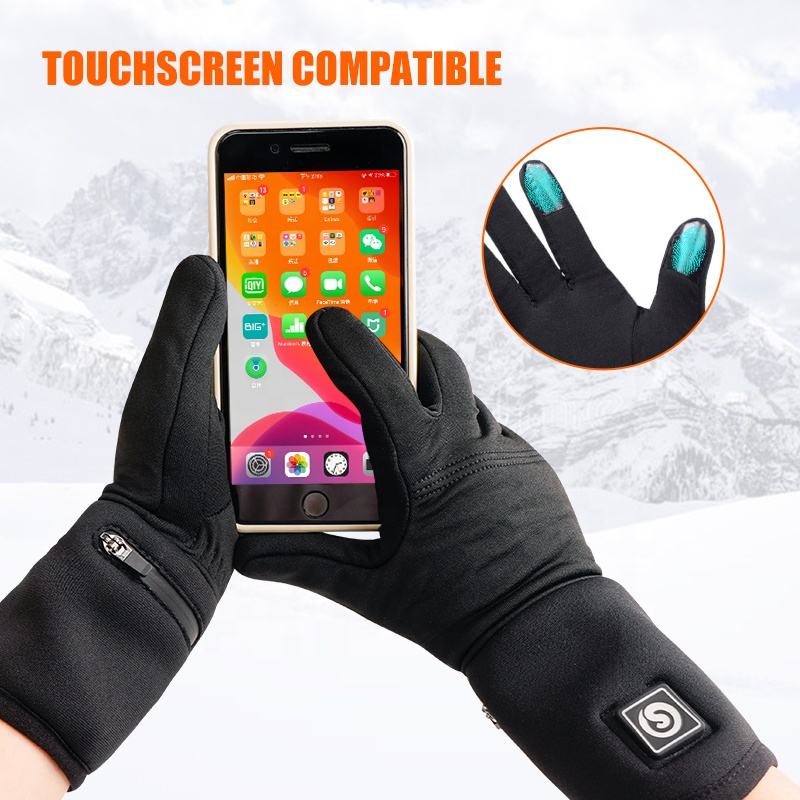 Power Punch Neoprene Bike Cycling Winter Thermal Inner Rechargeable Battery Heat Ski Angle 3