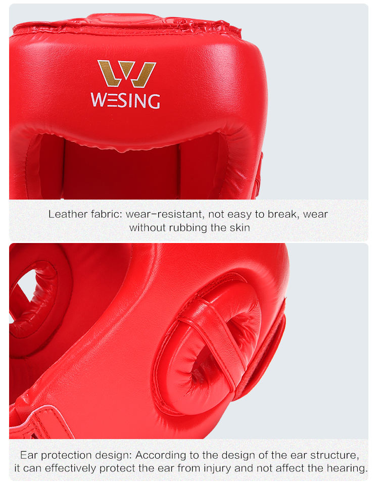 Power Punch WESING Manufacturers Wholesale Kick Boxing Karate Helmet Headgear Angle 5