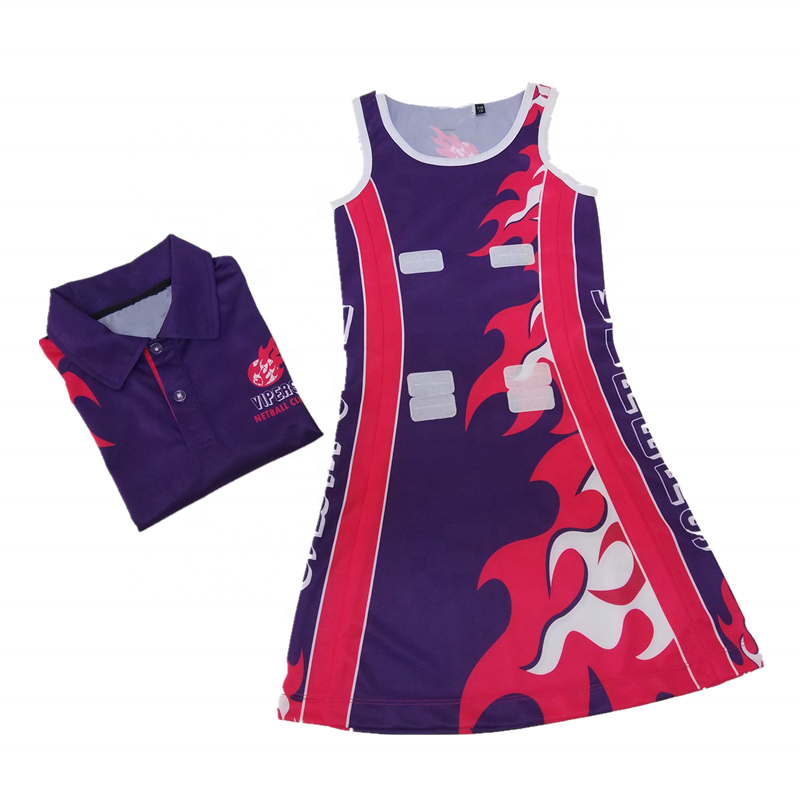 Power Punch Custom Women Tennis Clothes Female Tennis Dress Netball Skit Uniforms