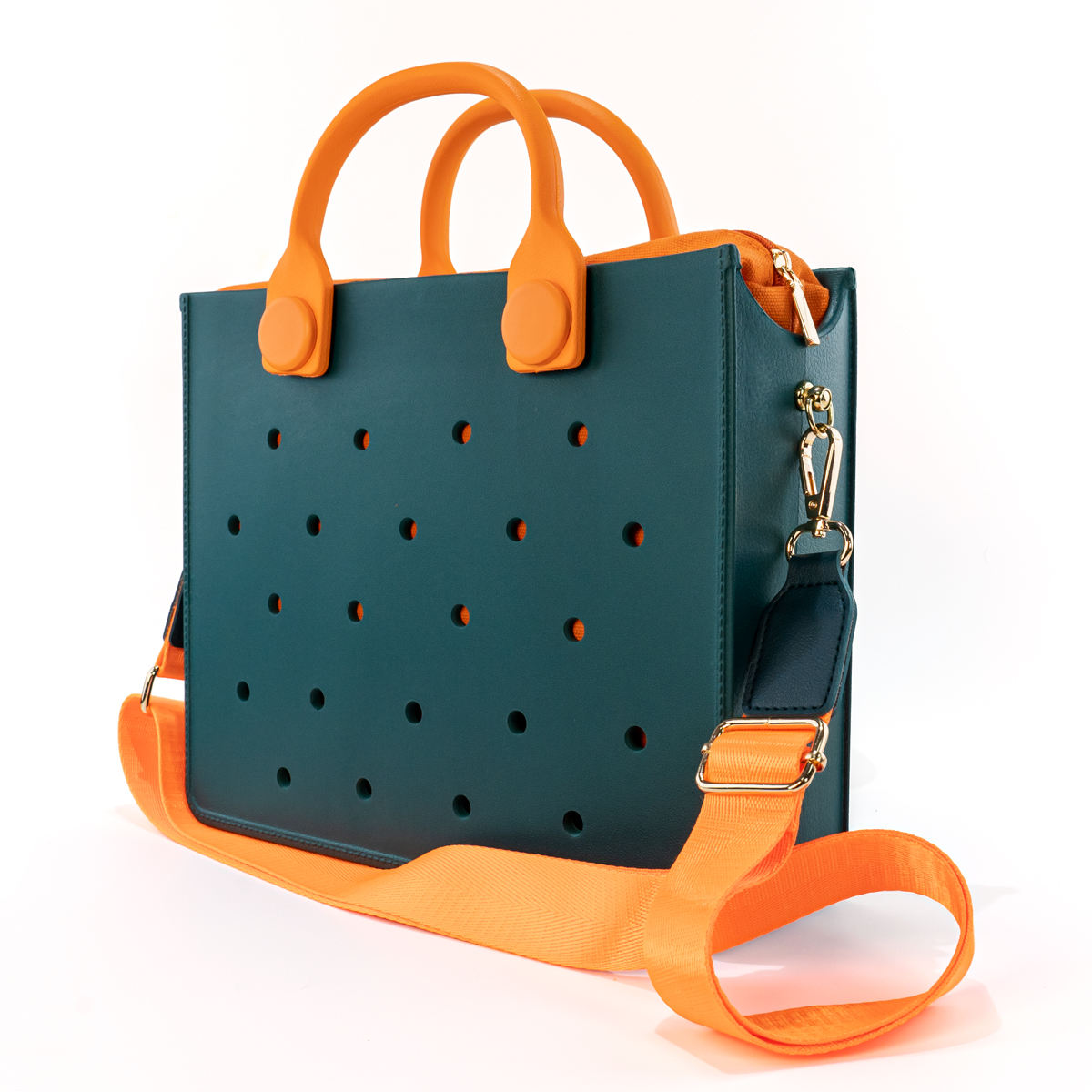 Power Punch Waterproof EVA Handbag Punching Women's Tote Bags With Shoulder Angle 2