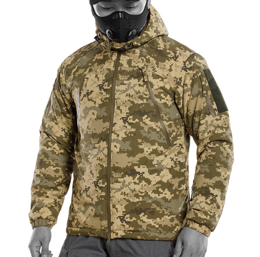 Power Punch DF L7 Stock Customized Ukraine Camouflage Jacket with Hoodie Russian Angle 2