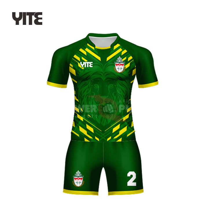 Power Punch Cheap NZ Breathable Men Rugby Uniform Set Custom Sublimate Bulk Rugby Shirt Rugby T