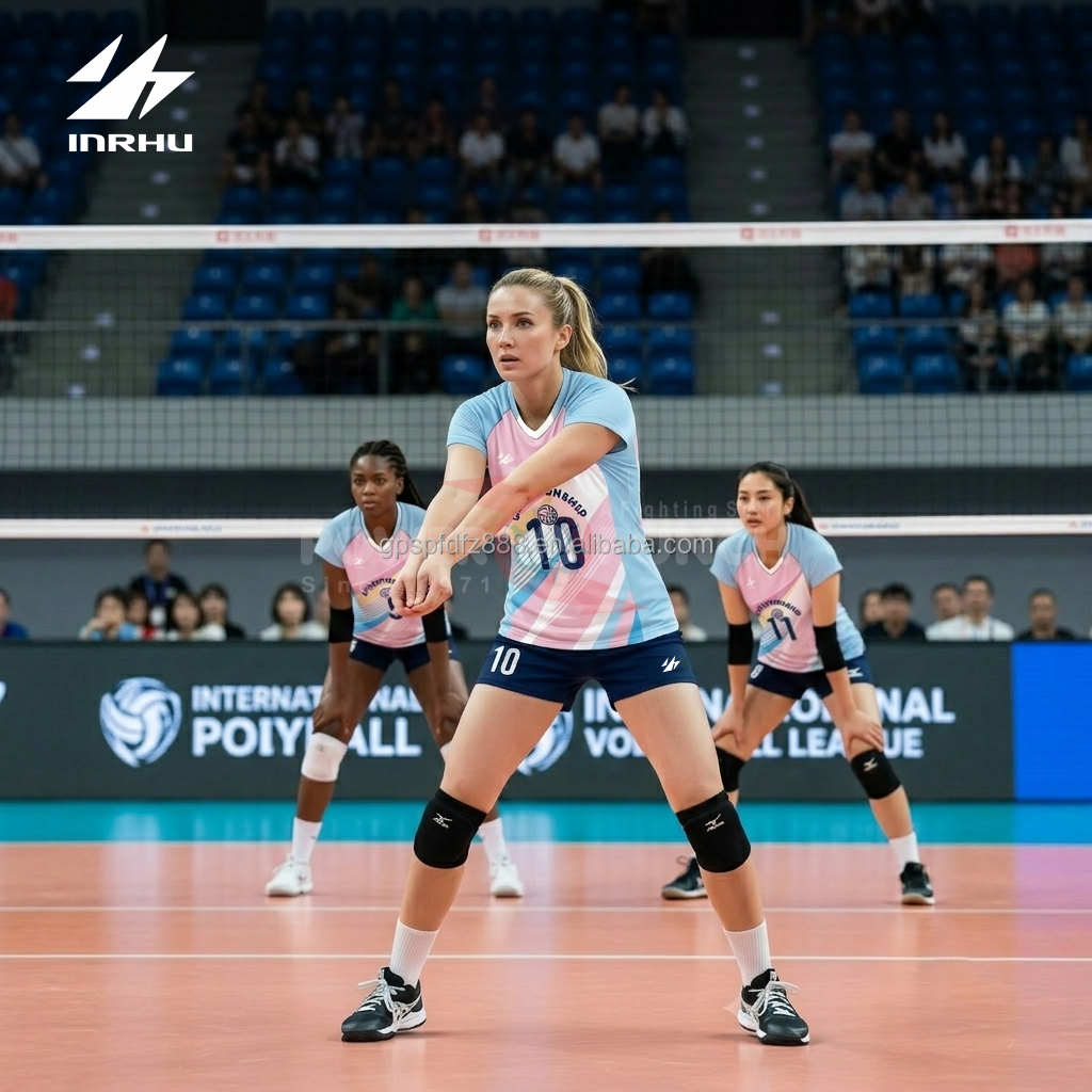 Power Punch Factory Supply Custom Volleyball Jersey Quick-Dry Polyester Volleyball Uniform Unis - Angle 4