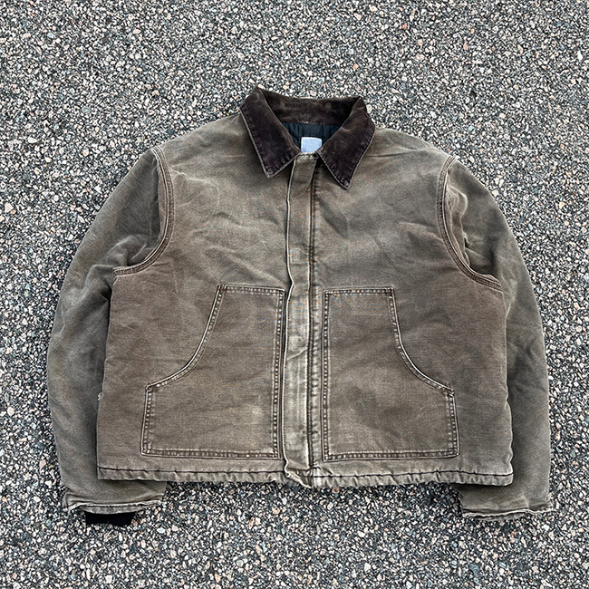 Power Punch Custom Heavyweight Duck Canvas Work Jacket Men's Distress Carpenter