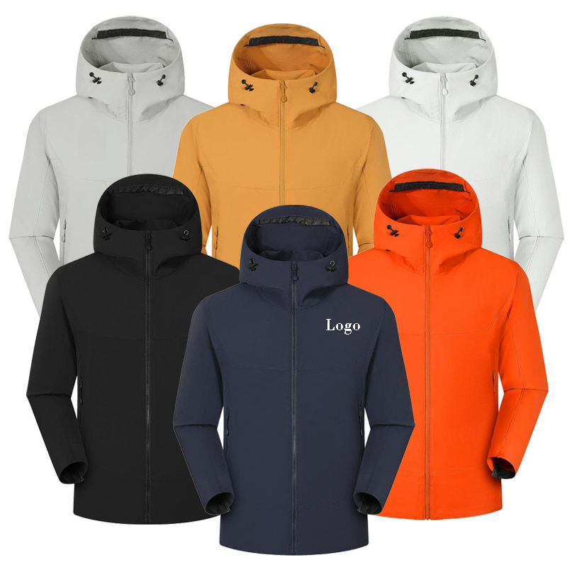 Power Punch Custom Hooded Windbreaker Hiking Outdoor Sportswear Trekking Cycling