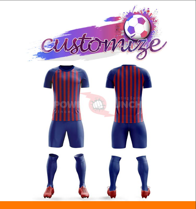 Power Punch Fashion Model Sublimated Custom logo Sports Soccer Football Uniform Jersey - Angle 2