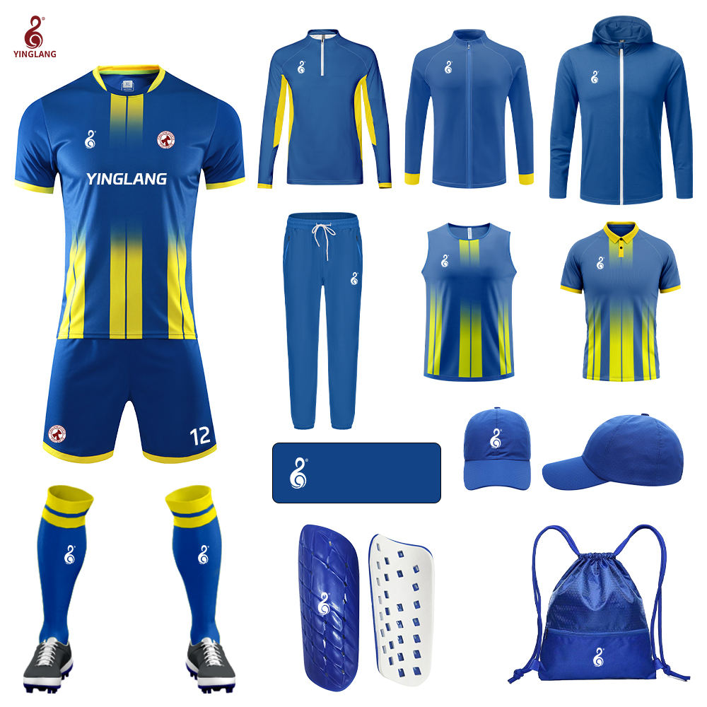 Power Punch Quick Dry Breathable Fabric Soccer T-Shirt Reversible Football Uniforms with Team N