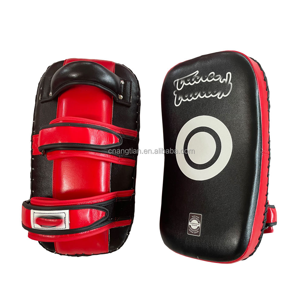 Power Punch Angtian Factory Custom Boxing Muay Thai Pads for Curved Kickboxing Strike