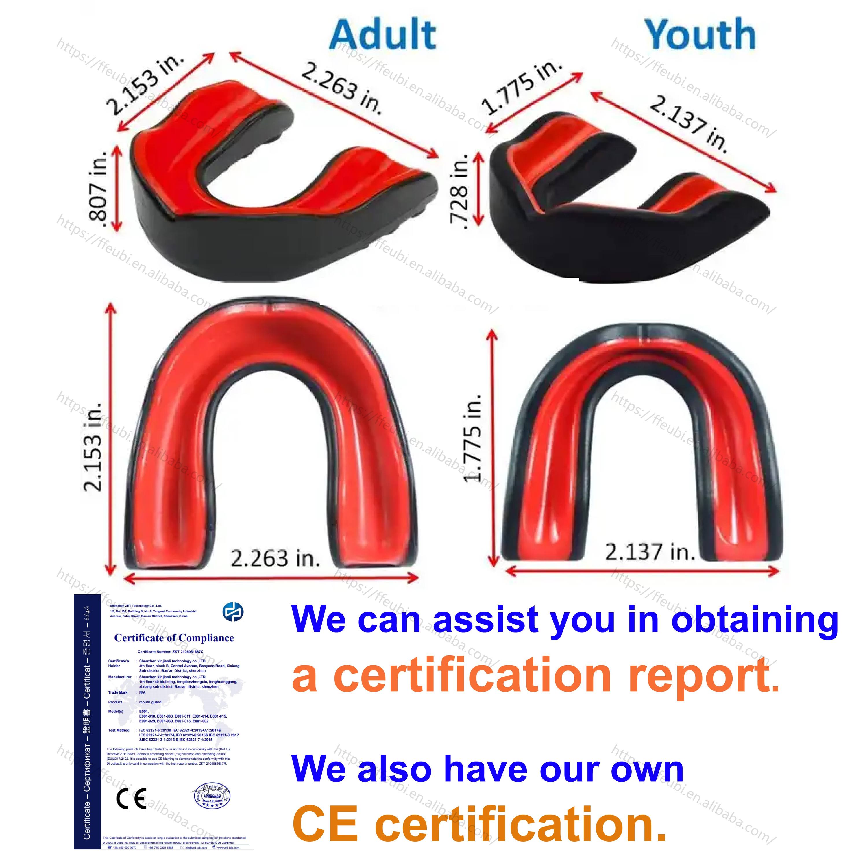 Power Punch Adult Mouth Guard Silicone Teeth Protector Mouthguard for Boxing Sports Angle 4