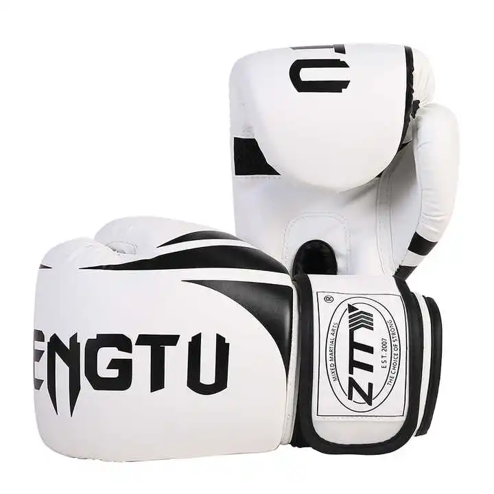 Power Punch Elite Professional Lace-Up Fight Gloves | Custom Winning Style Leather - Angle 5