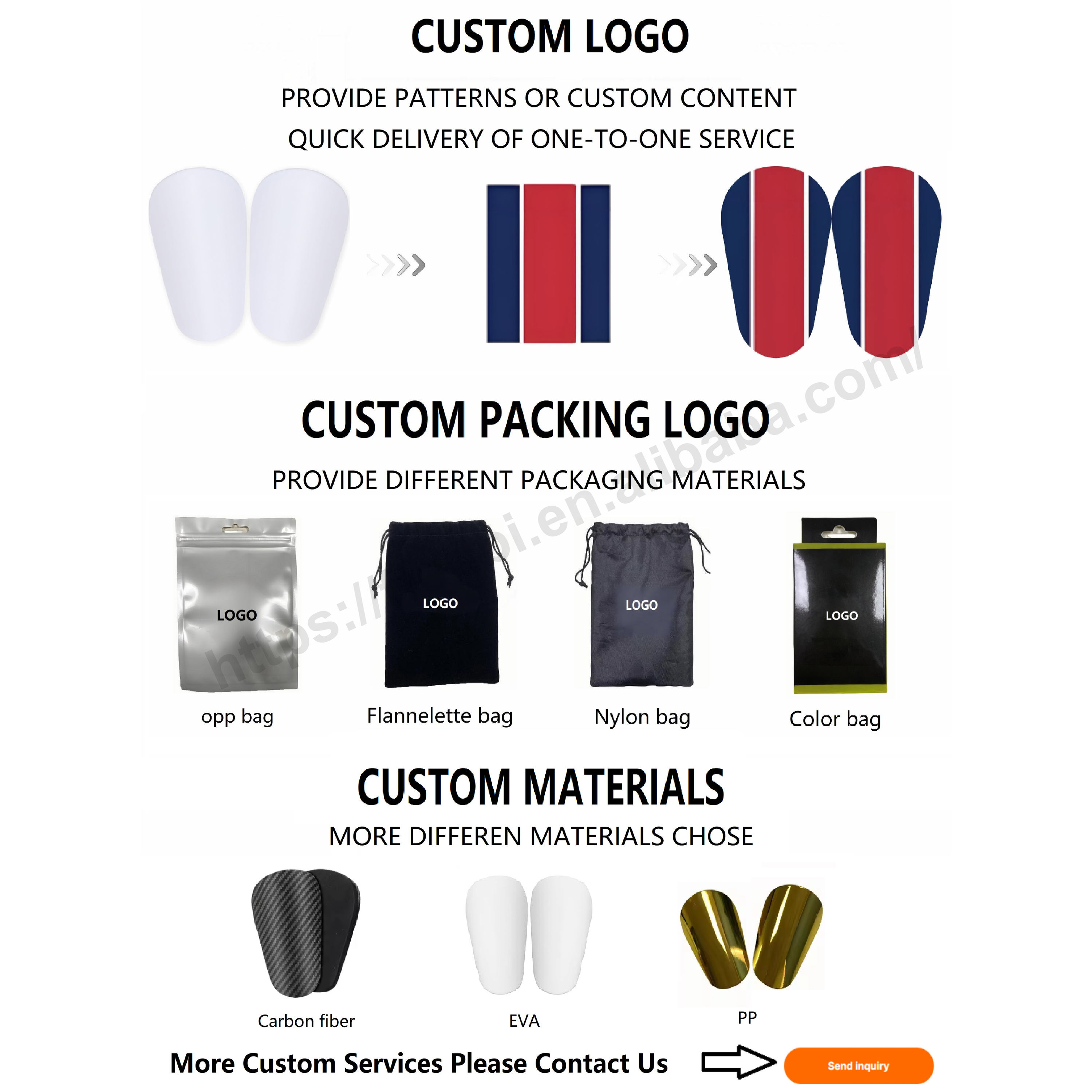 Power Punch Football Shin Pads Custom Logo Leg Moulding Shin Pad Soccer Mini Shin Angle 2