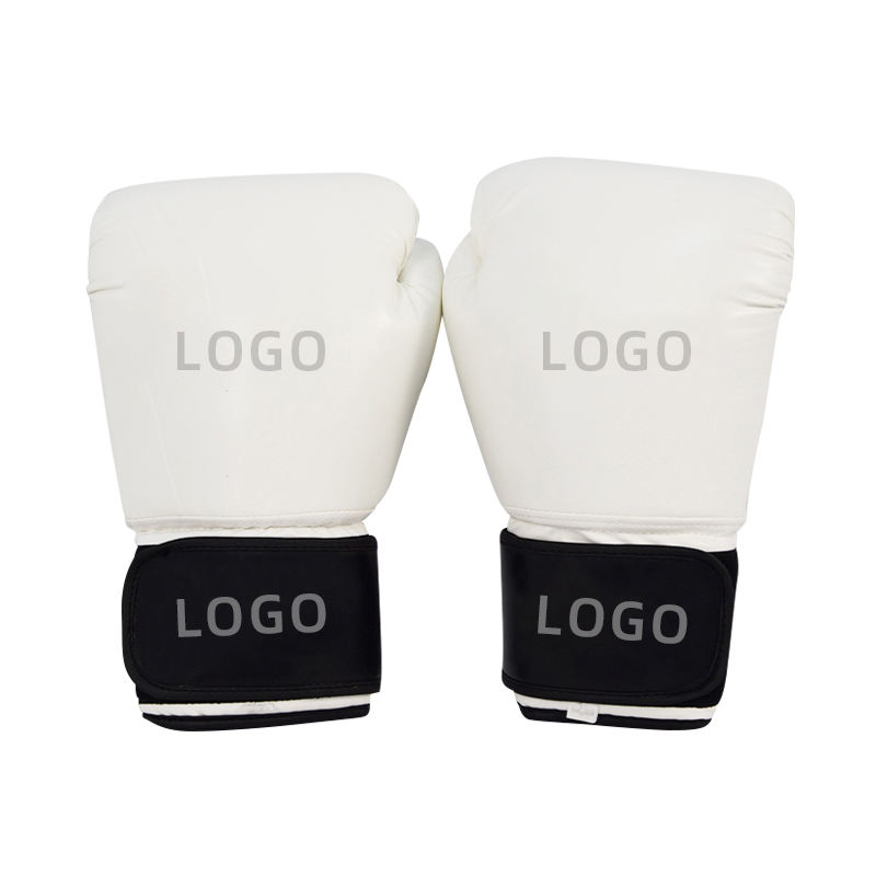 Power Punch Professional PU Leather Customized 6-16oz Muay Thai MMA Boxing Gloves for Angle 4