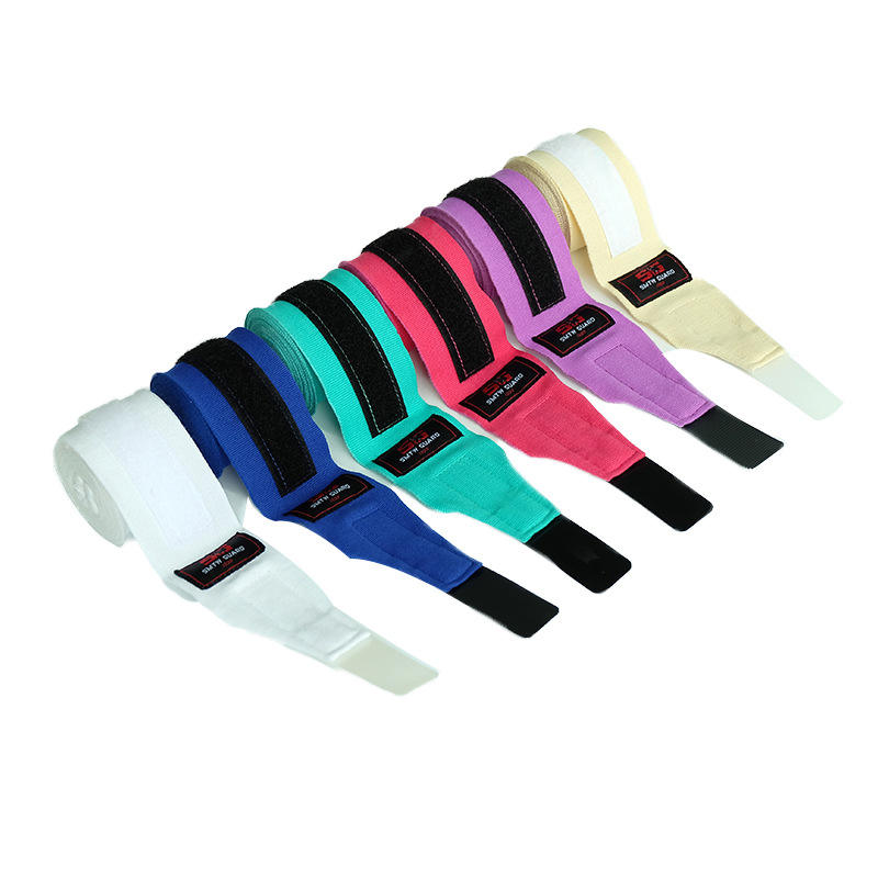 Power Punch Custom Colors in Stock Kickboxing Handwraps Nylon-cotton Wrist Wraps Angle 2