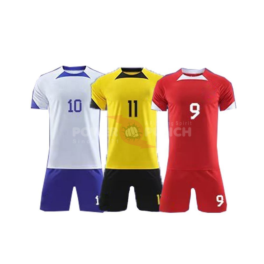 Power Punch 2025 Sublimation Football Jersey Plain Custom Kids Adults Men Soccer Jersey