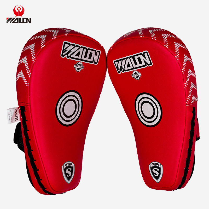 Power Punch Custom Logo Boxing Mitts MMA Muay Thai Kicking Pad Hook Target Focus Pads Angle 4