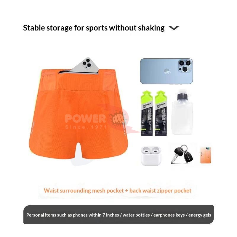 Power Punch Championship 4-Inch Wide Elastic Waistband Ring Trunks Angle 3