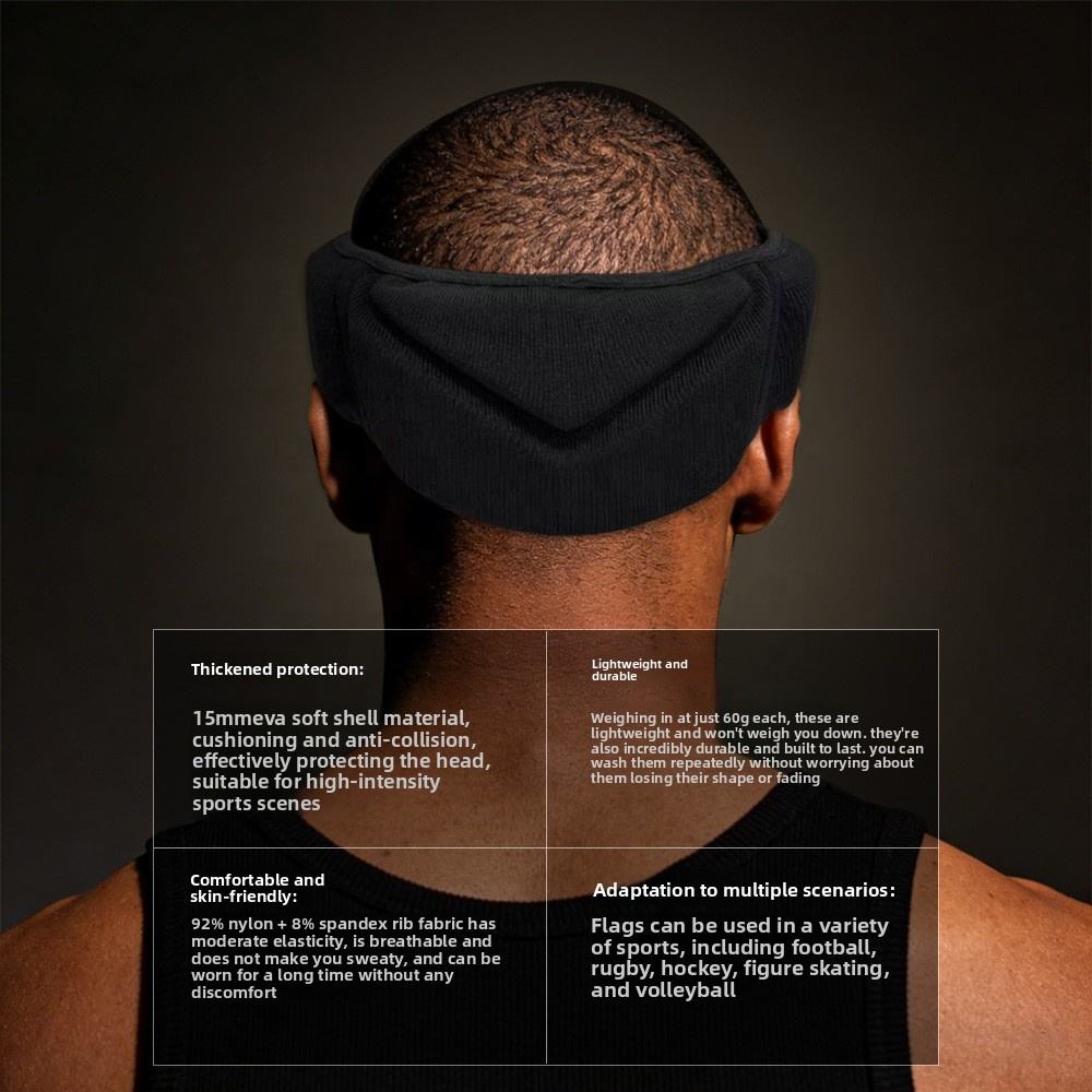 Power Punch Flag Football Rugby Adult Protective Headband EVA Material Shock Angle 2