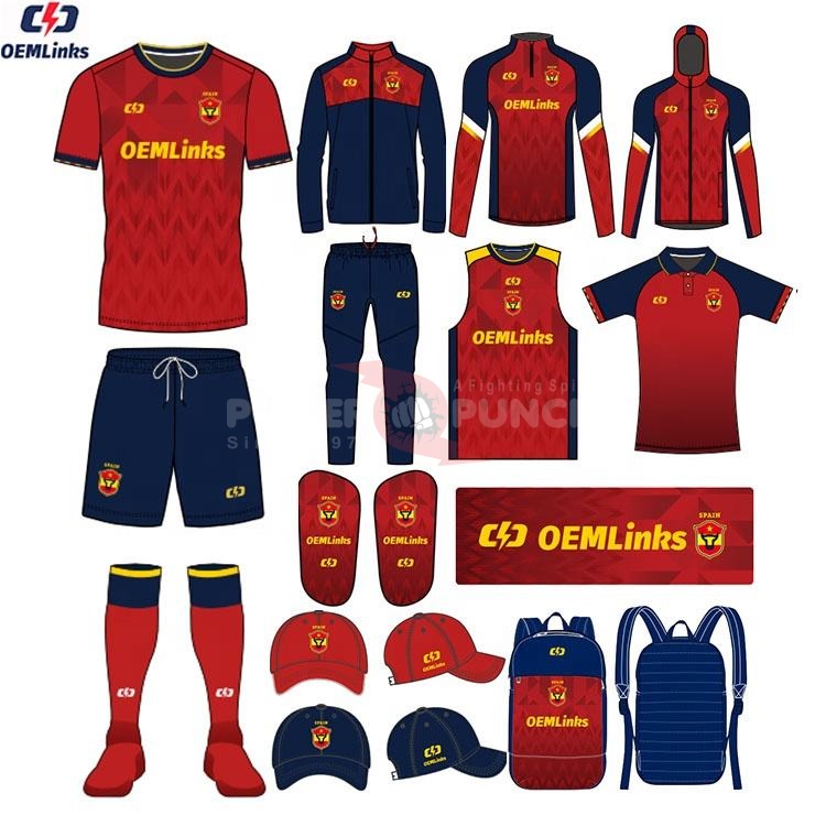 Power Punch Custom OEM Breathable Sublimated Soccer Jerseys Team Soccer Jerseys Soccer Clothing