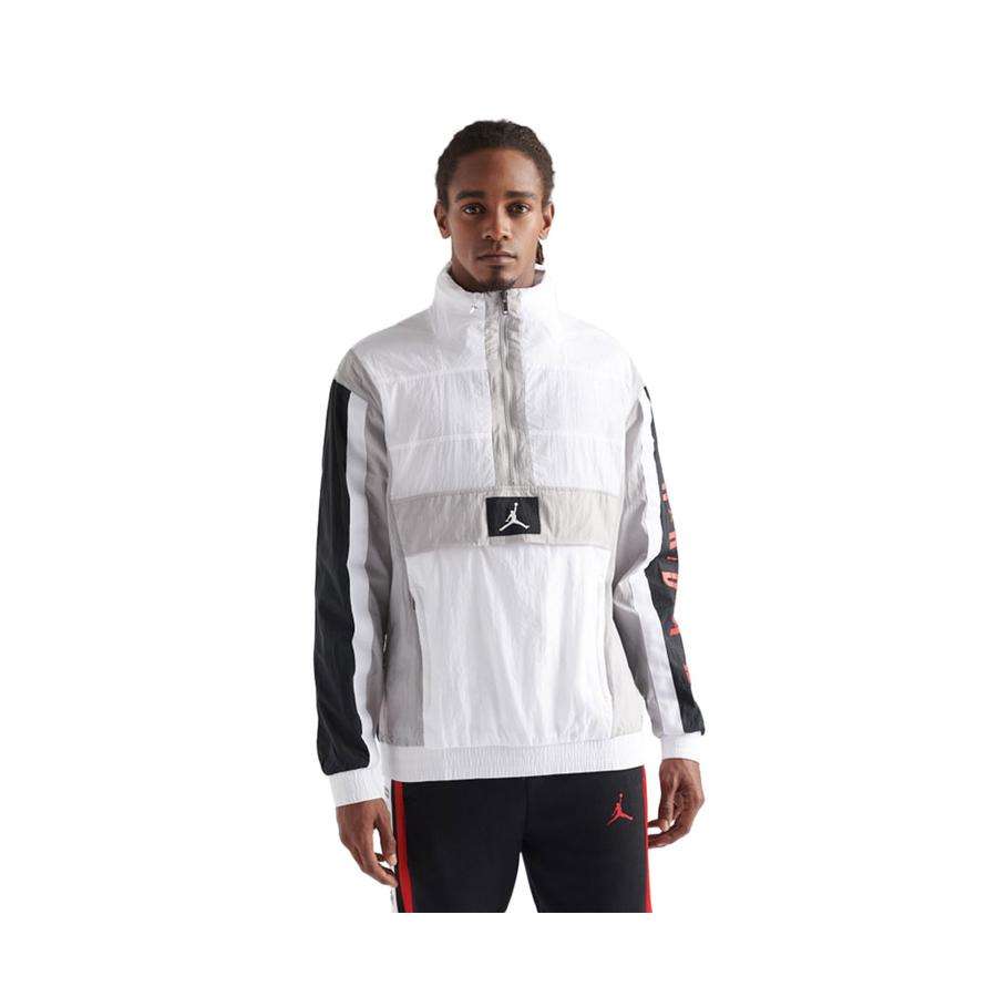 Power Punch Jordan Wings Windwear Men's Reversible Zippered Jacket White/Black Angle 3