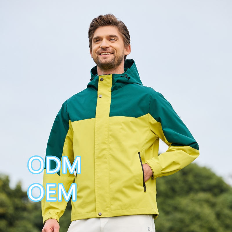 Power Punch ODM Custom Logo Men's Lightweight Full Zip Jacket Waterproof Angle 2