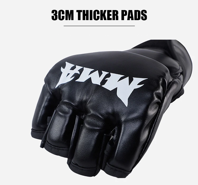 Power Punch Shockproof Heavy Bag & Sparring Training Gloves | Pro Impact Protection - Angle 4