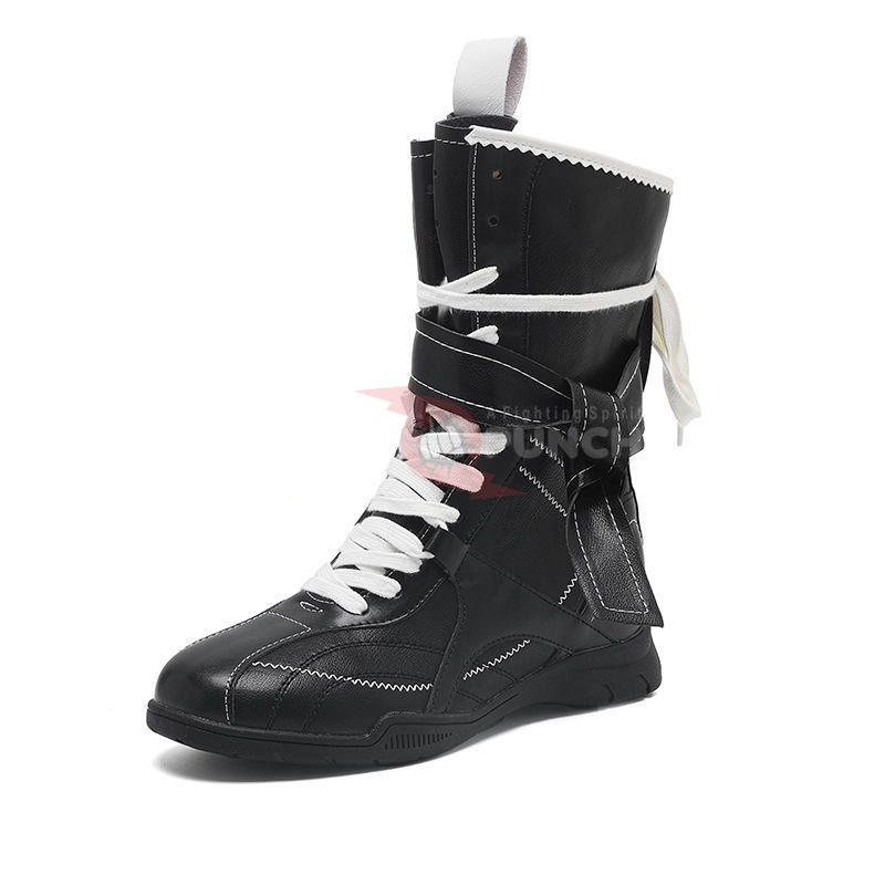 Power Punch Lightweight Breathable Mesh Speed Boxing Ring Shoes Angle 5