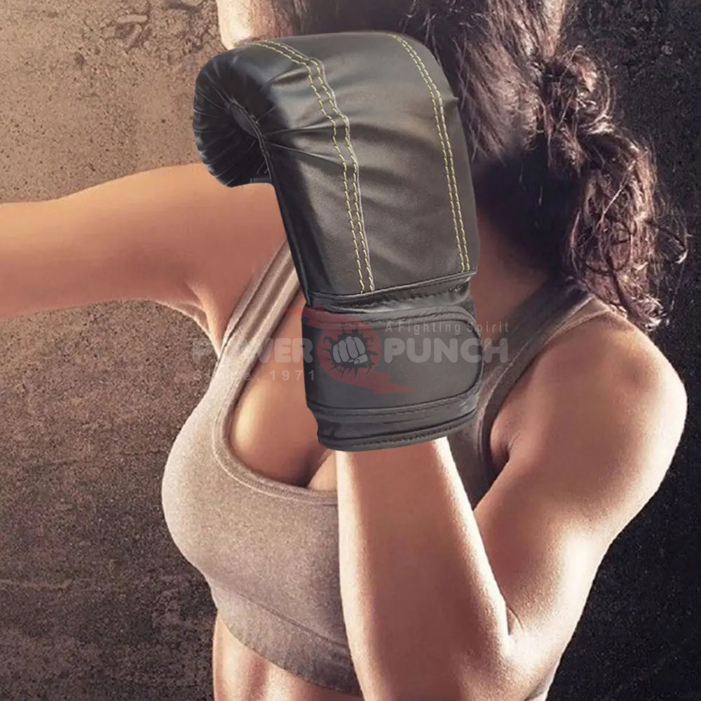 Power Punch Unisex Protection Fitness Boxing Mitts & Gloves | Gym Aerobics & Sparring - Angle 6
