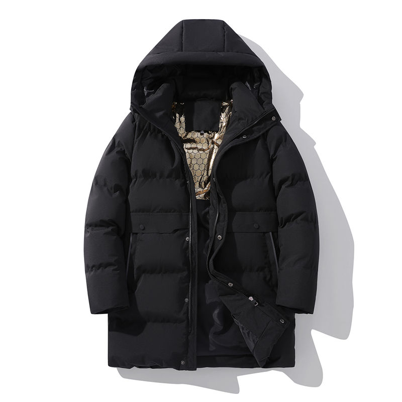 Power Punch Wholesale Men's Winter Coat Casual Style Zipper Closure Angle 5