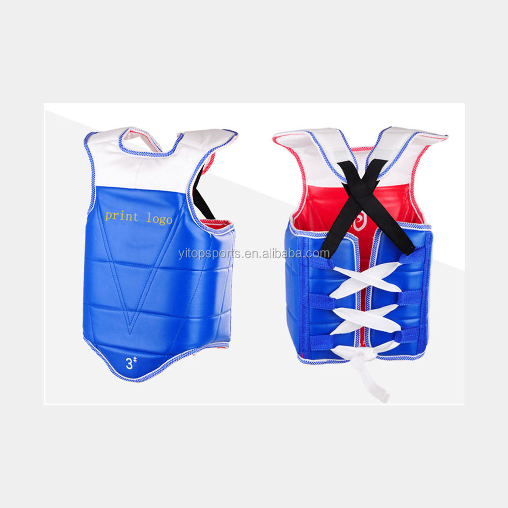 Power Punch Factory Wholesale Martial Arts Protective Vest Chest Guard for Taekwondo Angle 5
