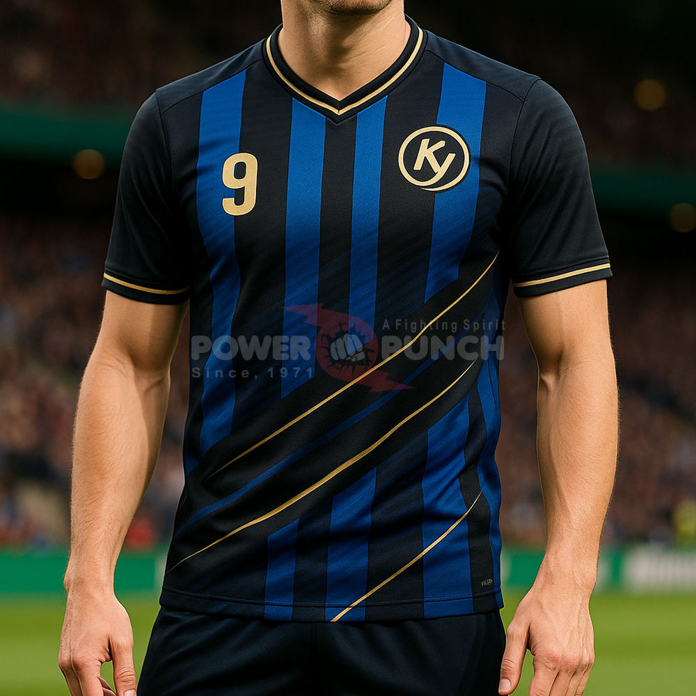 Power Punch Custom Vintage Football Jersey Brand Goalkeeper Uniform Set Goalkeeper Training Equ - Angle 2