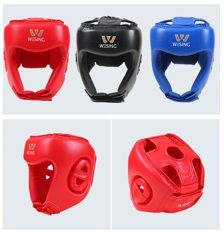 Power Punch WESING Manufacturers Wholesale Kick Boxing Karate Helmet Headgear Angle 2