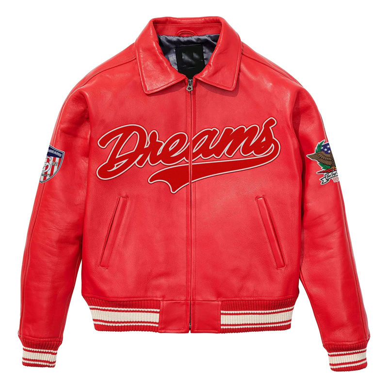 Power Punch Luxury Rhinestone & Chenille Patchwork Baseball Letterman Bomber Jacket Angle 5