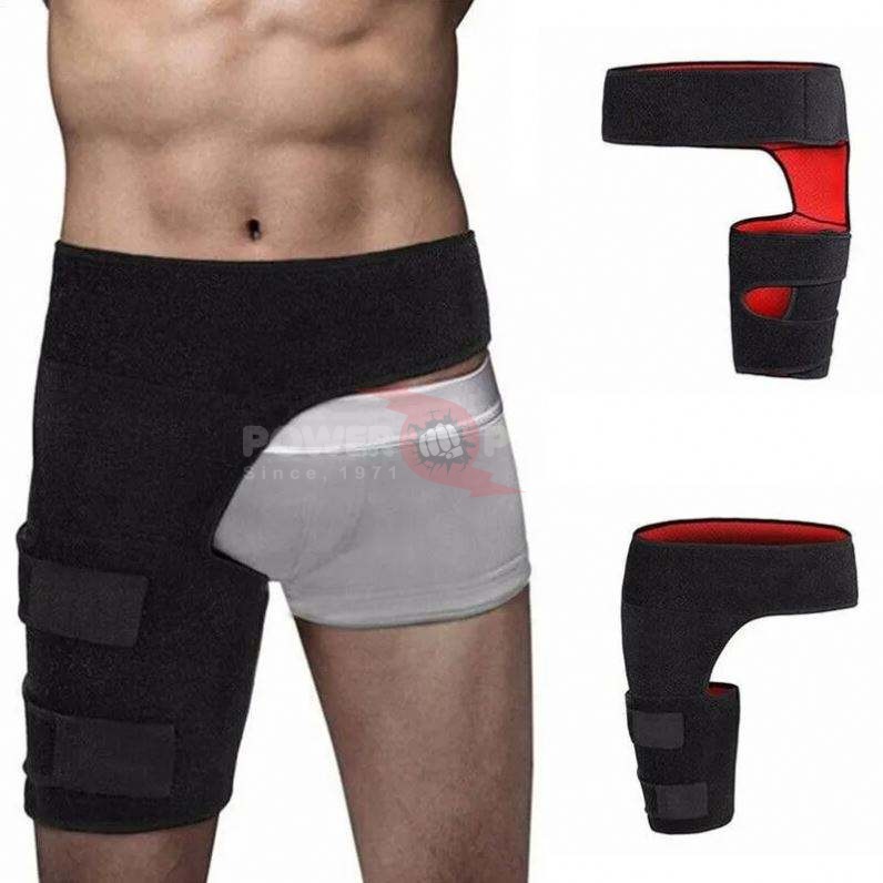 Power Punch 1PC Sports Safety Shin Pads Hip Support Groin Sciatica Pain Relief Thigh Angle 2