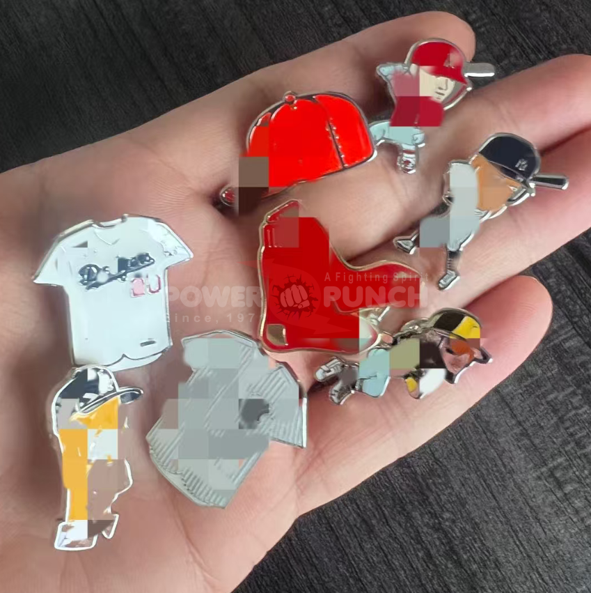 Power Punch Wholesale Sports Pins Metalicos Antique US Baseball Lapel Pins US Team Enamel Pins - Angle 4