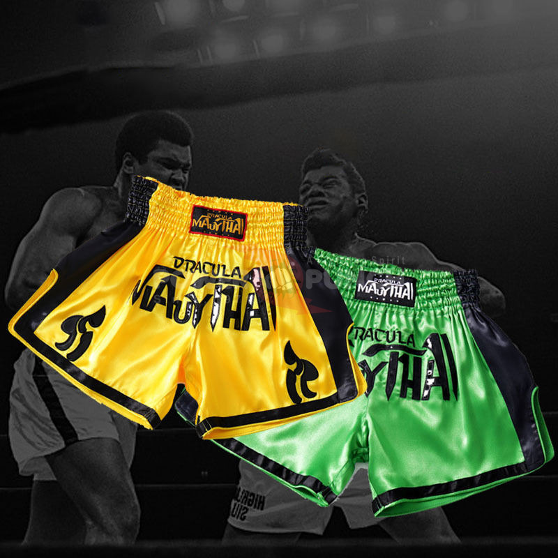 Power Punch Grand Championship Gold Braid Trim Walk-In Boxing Shorts Angle 4