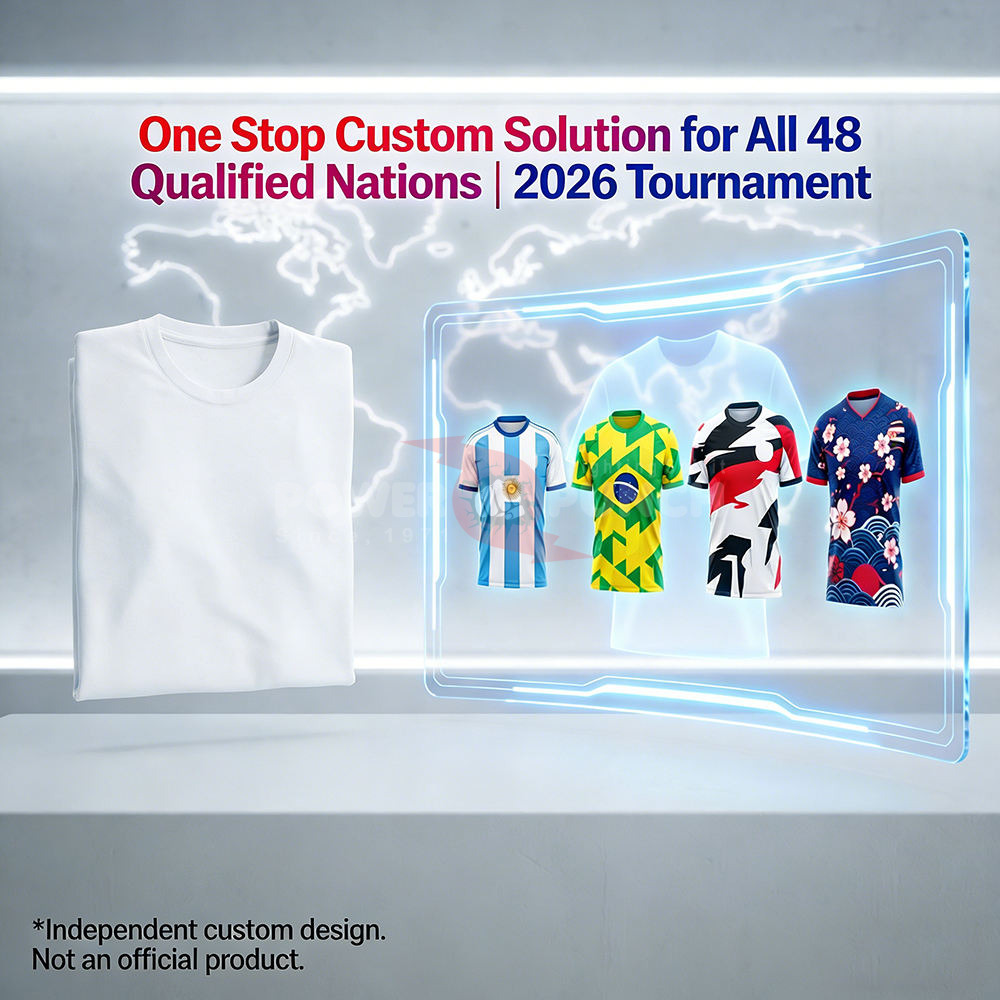 Power Punch Custom Soccer Jerseys Wholesale OEM ODM Football Shirts with Logo Name Number for C - Angle 2