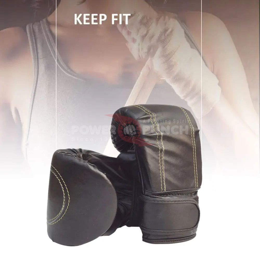 Power Punch Unisex Protection Fitness Boxing Mitts & Gloves | Gym Aerobics & Sparring - Angle 5