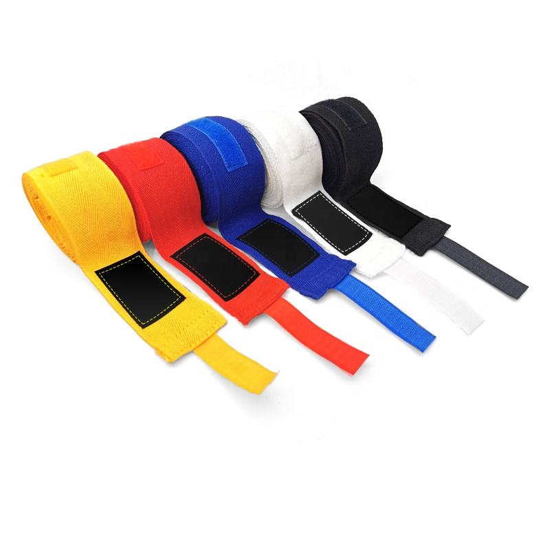 Power Punch Sports Cotton Boxing Bandage Custom Printing 5cm Width 500cm Long Pure