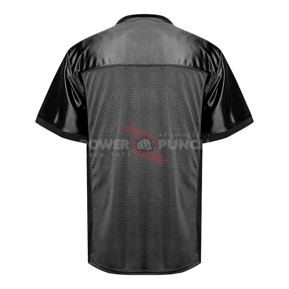Power Punch Custom Football Jersey High Quality Stitched Polyester Mesh Athletic Blank Football - Angle 2
