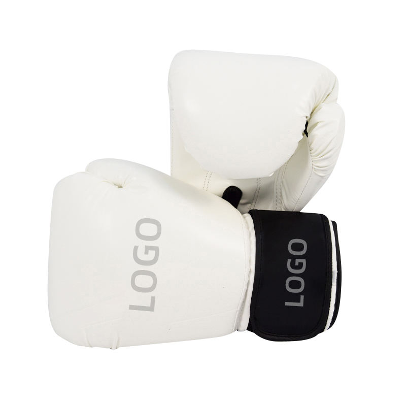 Power Punch Professional PU Leather Customized 6-16oz Muay Thai MMA Boxing Gloves for Angle 3