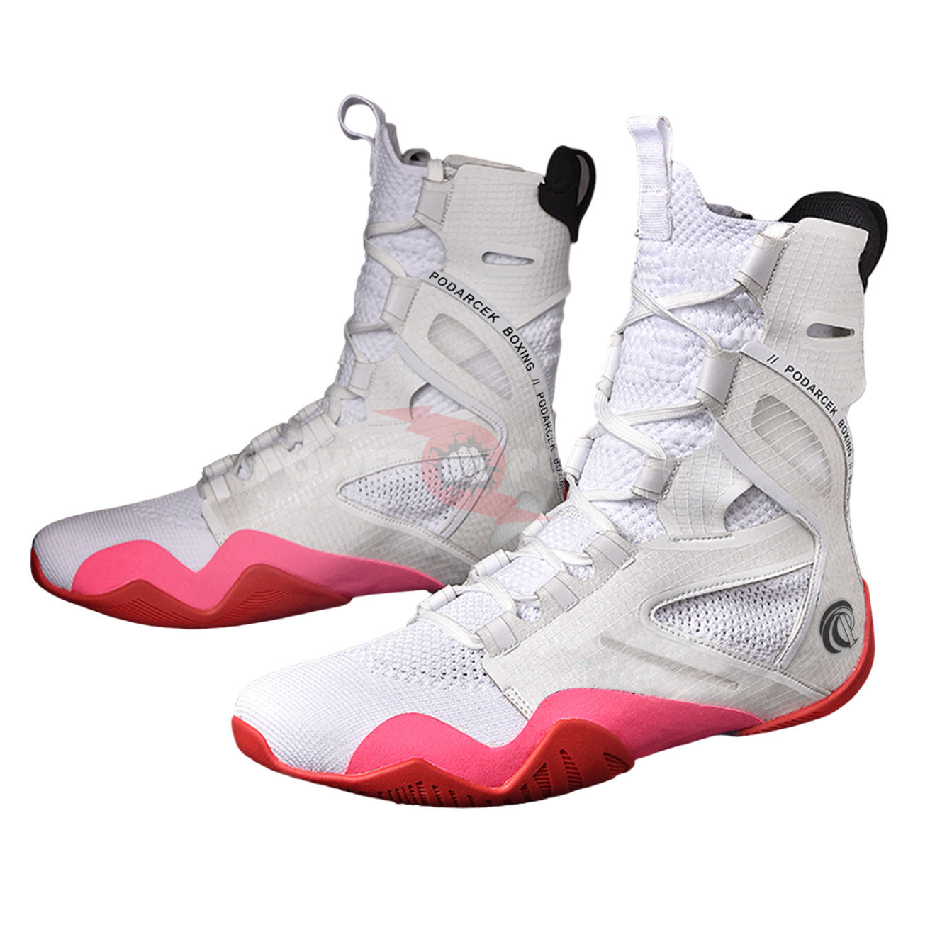 Power Punch Contender Series Anti-Skid Rubber Grip Boxing Boots Angle 2