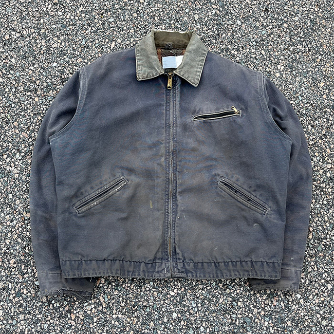 Power Punch Custom Heavyweight Duck Canvas Work Jacket Men's Distress Carpenter Angle 3