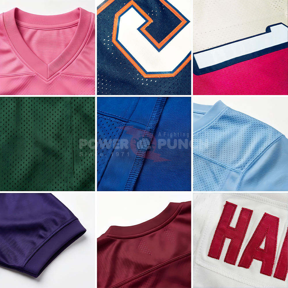 Power Punch New Unisex Custom Number Shirts and Tops for American Football and Soccer Jerseys M - Angle 3